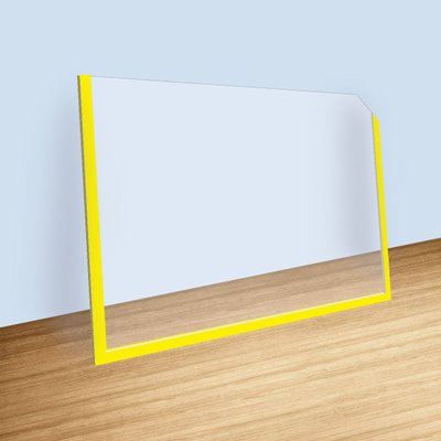 Кишеня пластикова А4 формату горизонтальна жовта 1011120 фото