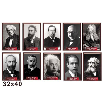 Комплект портретів фізиків 46228 фото