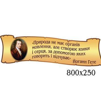 Стенд цитуючи Йоганна Гете 44405 фото з прикладом дизайну