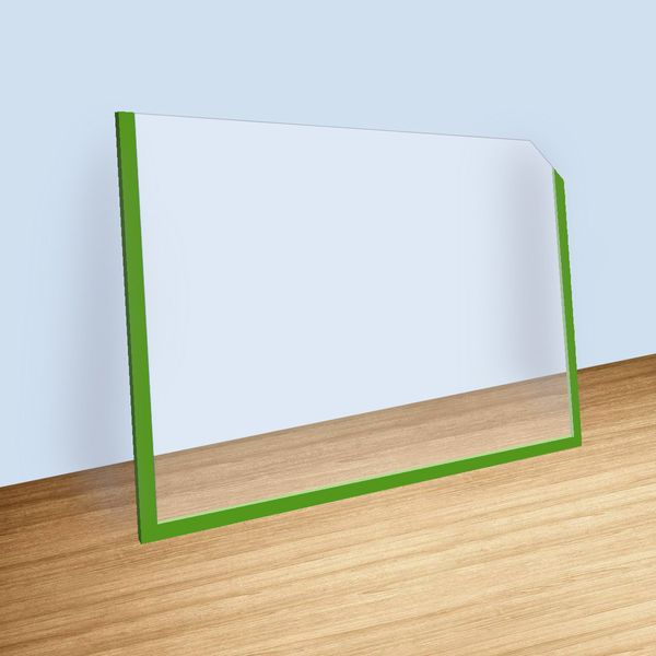Карман пластиковый А4 формата горизонтальный зеленый 1011121 фото