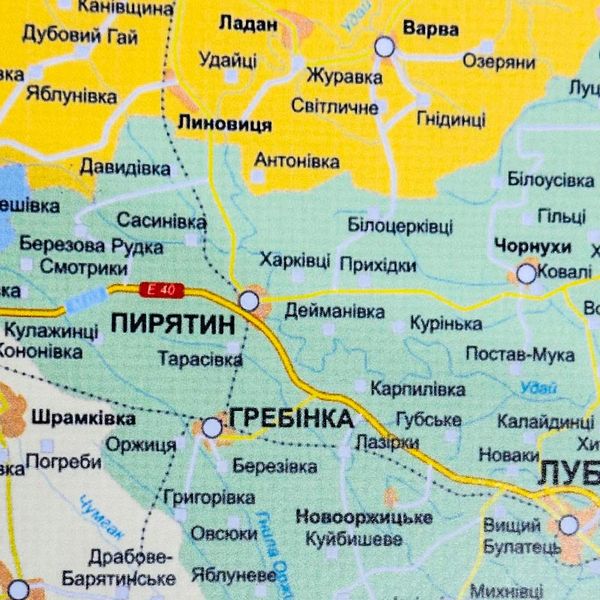 Административная карта Украины 150х100 на планках, 2023 года 1041918 фото
