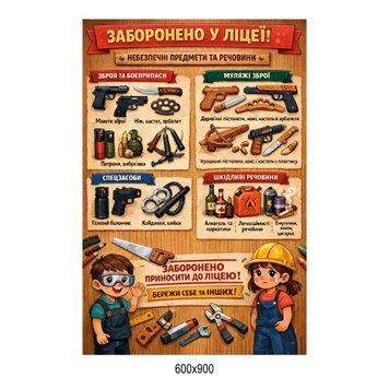 Стенд "Опасные предметы и вещества" запрещен в школе 200182 фото с примером дизайна