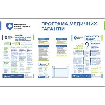 Стенд "Програма медичних гарантій" 180х120см 54331 фото з прикладом дизайну