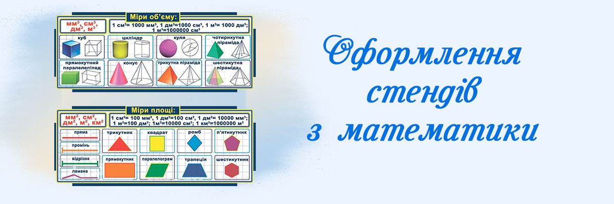 Оформлення стендів з математики фото