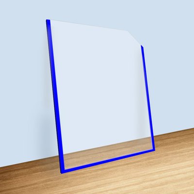 Кишеня пластикова А4 формату вертикальна синя 1011112 фото