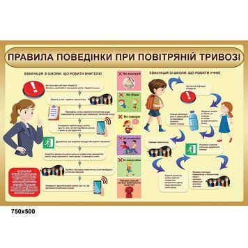 Правила поведения при воздушной тривоге 1254424 фото с примером дизайна