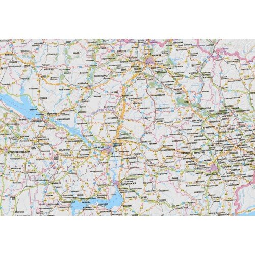 фото Карта автомобільних доріг України на планках