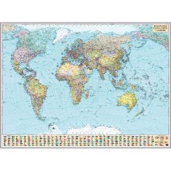 Політична мапа світу 150х100 на планках фото 69887