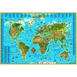 Моя перша карта світу 100х70 см фото 70249