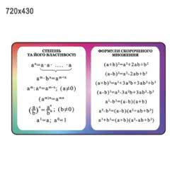 Комплекс стендів  математичні формули фіолетовий фото 54460