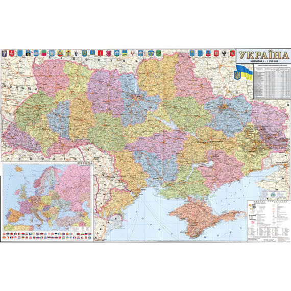 Стенд карта Украины фото 40721